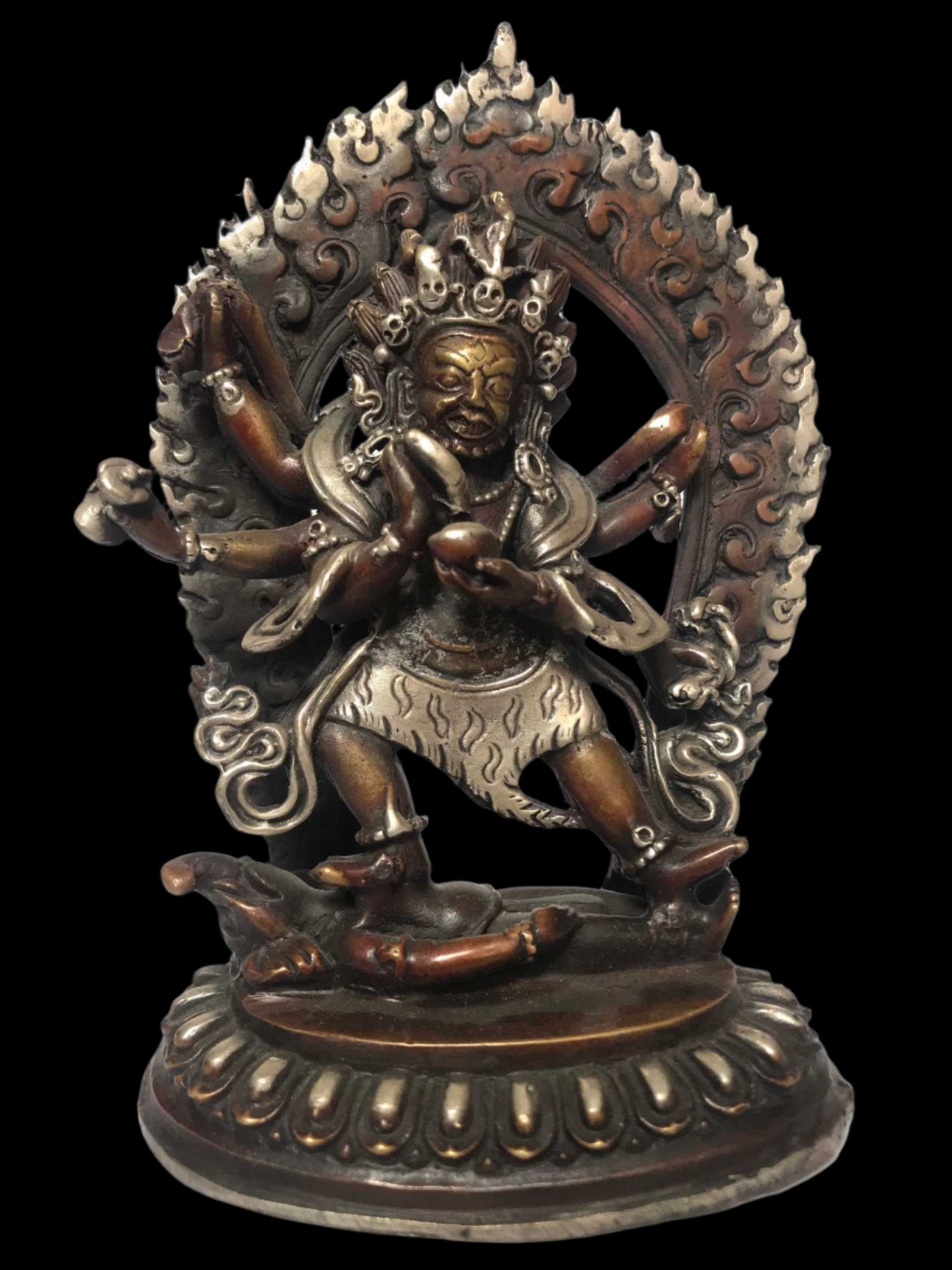 Black Mahakala Statue – The Fierce Dharma Protector