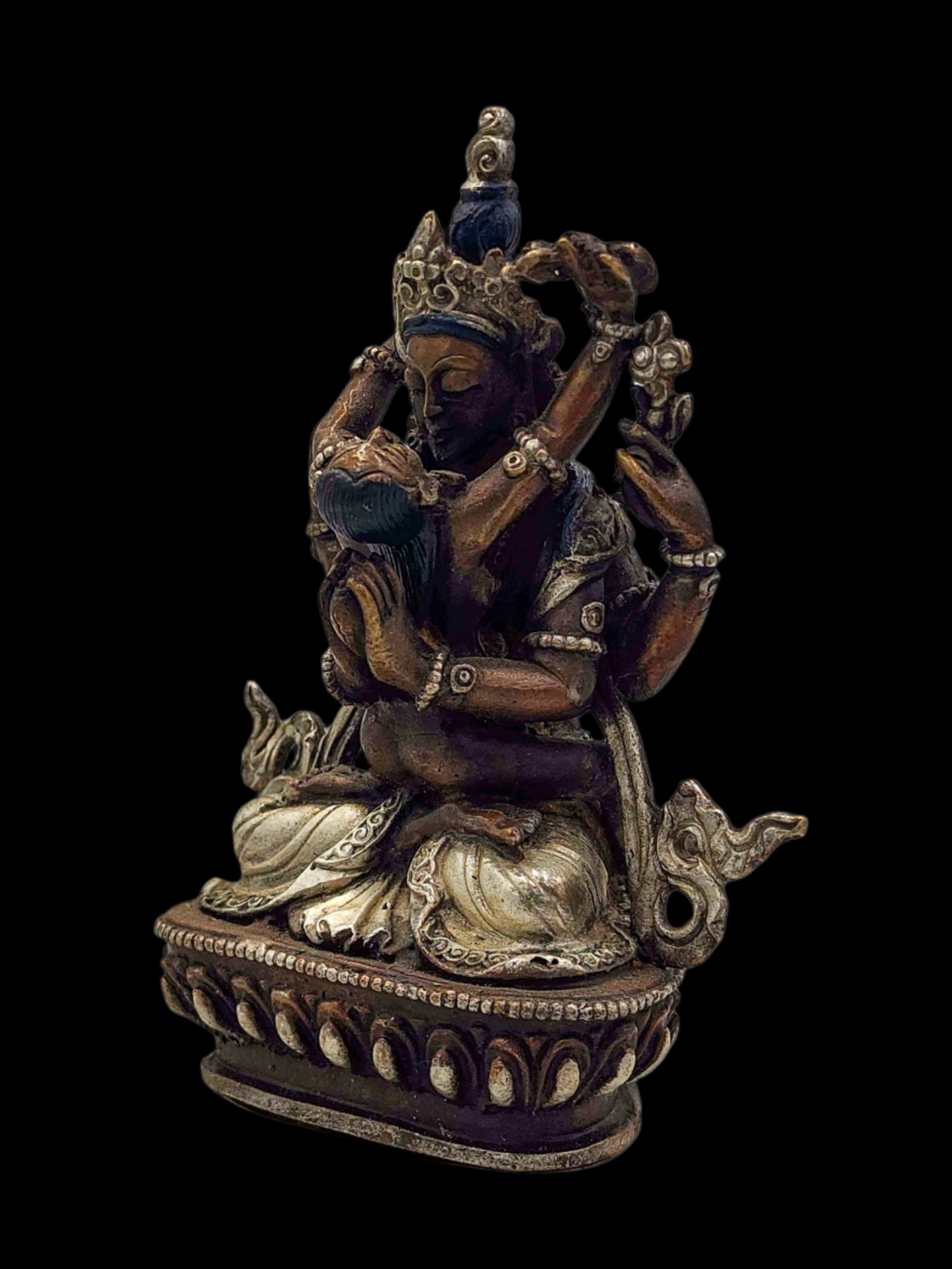 Miniature Chenrezig Statue – Bodhisattva of Compassion & Guardian of All Beings