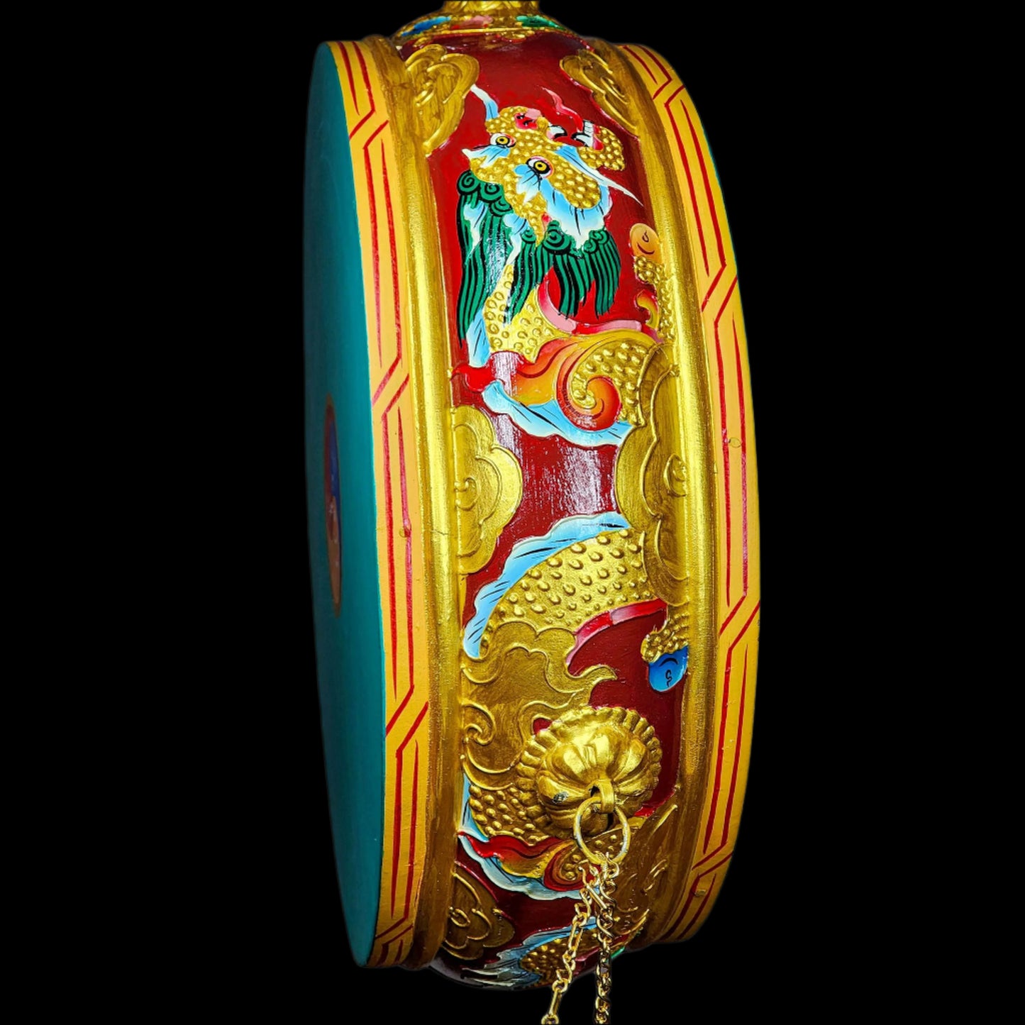 Traditional Painted Drum Dhyangro
