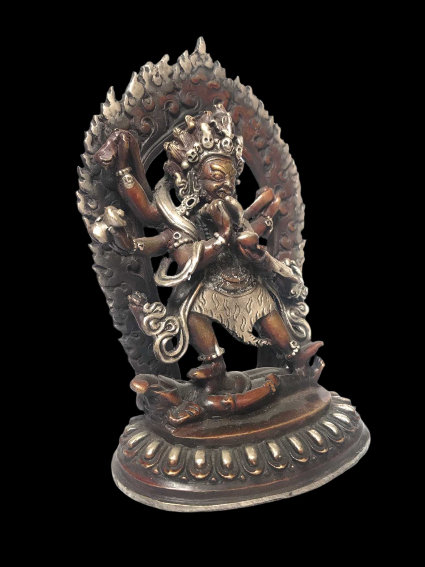 Black Mahakala Statue – The Fierce Dharma Protector