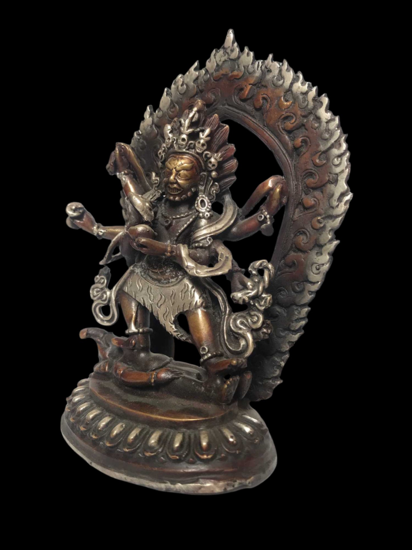 Black Mahakala Statue – The Fierce Dharma Protector