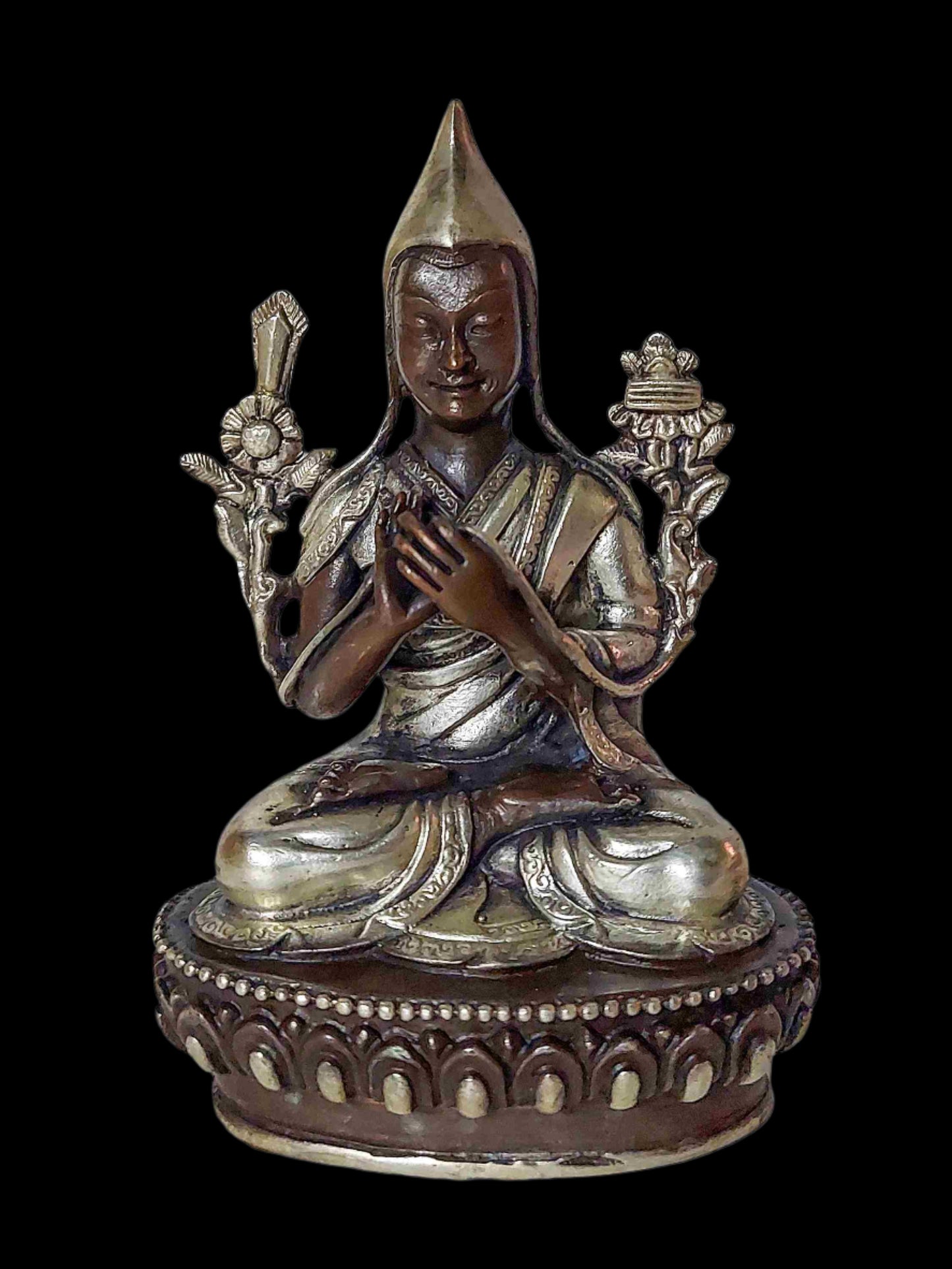 Tsongkhapa miniature Statue – Founder of the Gelug School & Wisdom Master