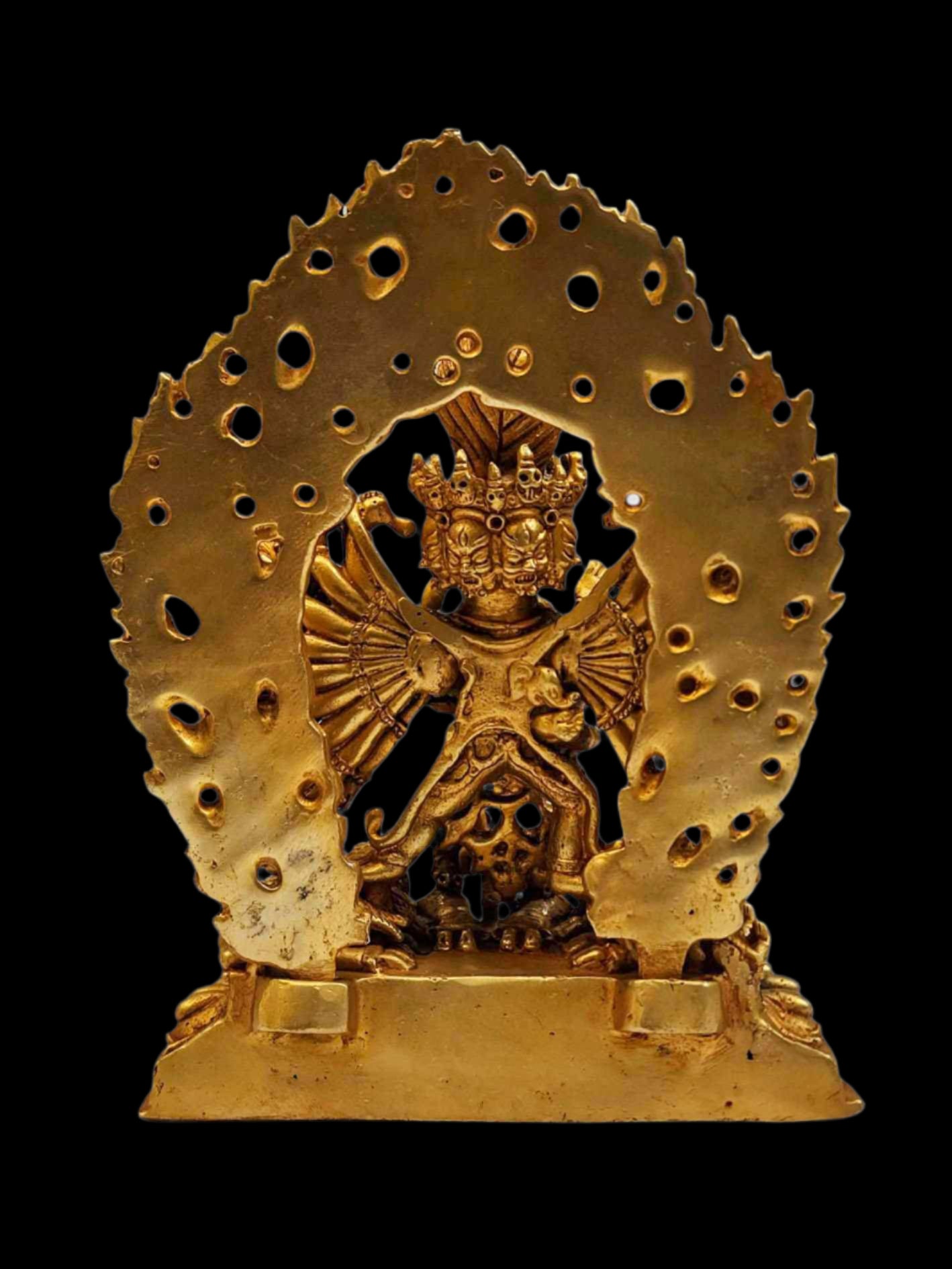 Yamantaka Shakti – Gold Plated Statue of the Wrathful Destroyer of Ignorance